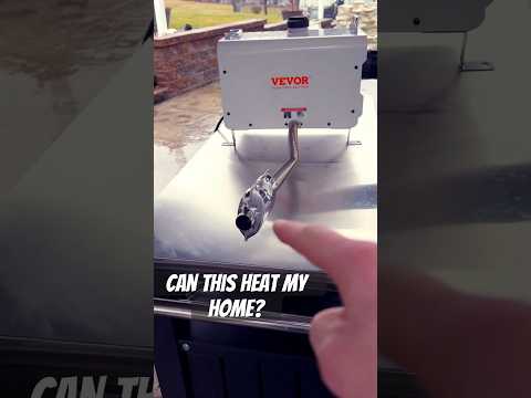 Heating my house with a Diesel Heater! #shorts #dieselheater #wintercamping