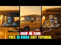 Bhagwan Ji Car Driving AI Video Kaise Banaye God Support In Car Trend Viral AI Reel Editing