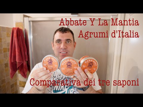 💈 Abbate Y La Mantia Agrumi d'Italia - Comparativa dei tre saponi 💈 Rasatura tradizionale