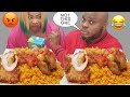 SENDING HER ON AN ERRANDS & EATING ALL HER FOOD BEFORE SHE RETURNS | JOLLOF RICE WITH TURKEY WINGS