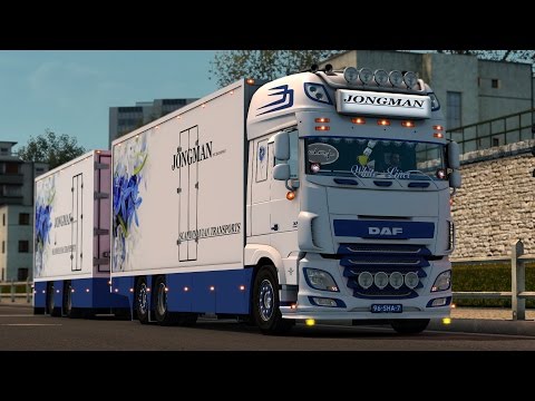 Euro Truck Simulator 2 - DAF XF Flower shuttle - Drive along