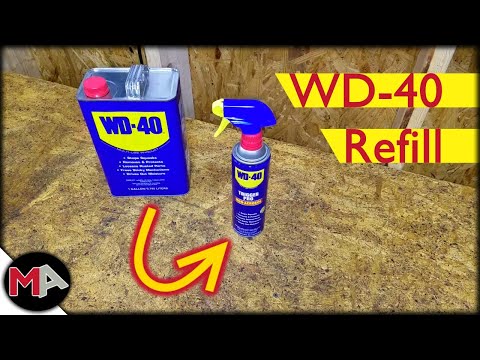 Refilling a WD-40 Spray Bottle