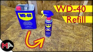 Refilling a WD-40 Spray Bottle