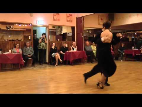  Vaggelis Hatzopoulos  and  Marianna Koutandou  are  dancing  to  "  El ultimo café  "  by  Juan D'Arienzo