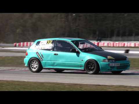 Bieniek Wiktor - Honda Civic - SuperOES 3 Runda  Tor Kielce 19-03-2016