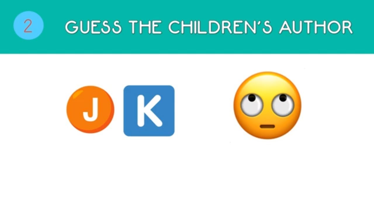 Guess... the CHILDREN'S AUTHOR | EMOJI quiz | EMOJI challenge | EMOJI game
