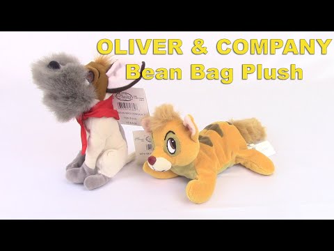 Disney OLIVER & COMPANY Bean Bags (Set of 2) Stuffed Plush Value Toy Review - BBToyStore.com