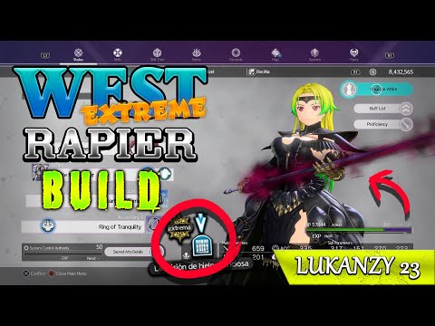 Sword Art Online Alicization Lycoris West Extreme Rapier Build