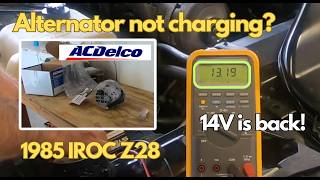 Camaro Charging Woes: Diagnostic Mystery & OEM Alternator Restore!