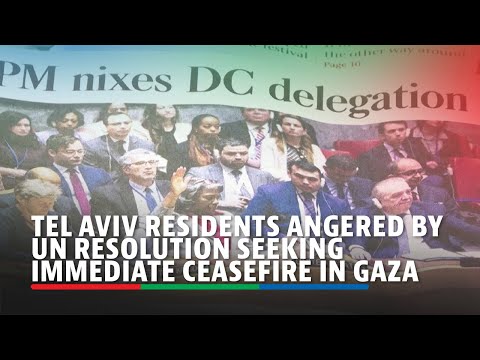 Tel Aviv residents angered by UN resolution seeking immediate ceasefire in Gaza