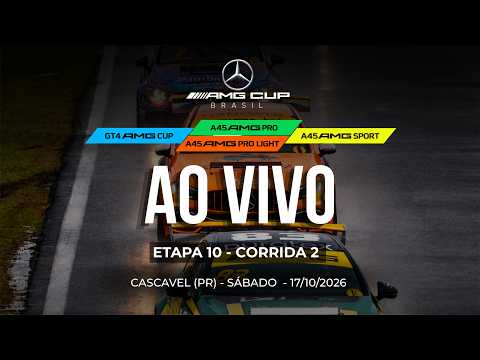 🔴 AMG CUP BRASIL | Corridas 2 | 10ª Etapa 2026 | Cascavel (PR) | Ao Vivo