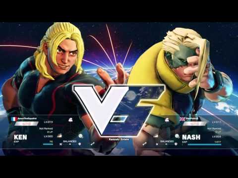 Street Fighter V Beta - Nash Ranked Matches