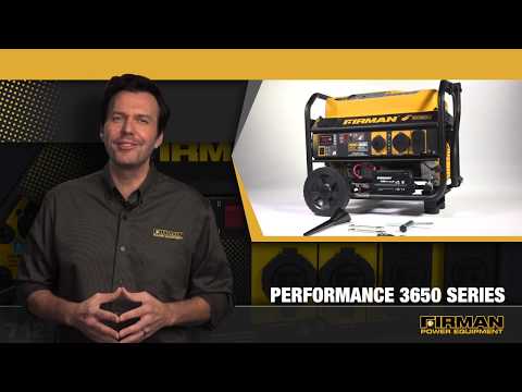 FIRMAN Open Frame 4650/3650W Recoil Gasoline Powered Portable Generator