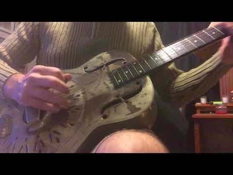 1937 National Style 0 Resonator Nickel-Plated Brass-  Round Neck 14 fret Model- like Keith Richards! image 16