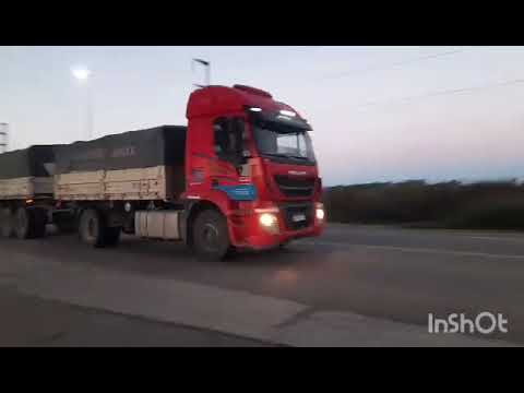 CAMIONES EN RP158 , SAN FRANCISCO , CORDOBA , ARGENTINA , VIDEO 232