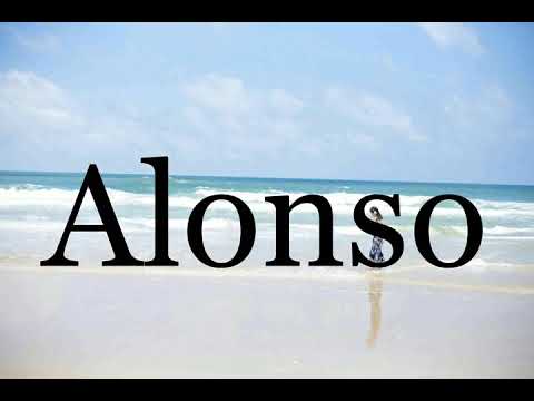 How To Pronounce Alonso🌈🌈🌈🌈🌈🌈Pronunciation Of Alonso