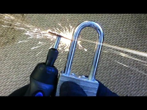 Cordless Dremel Tool vs. Hardened Steel Padlock