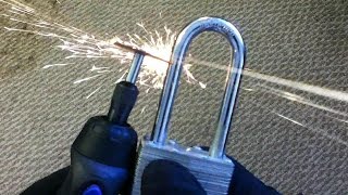 Cordless Dremel Tool vs. Hardened Steel Padlock