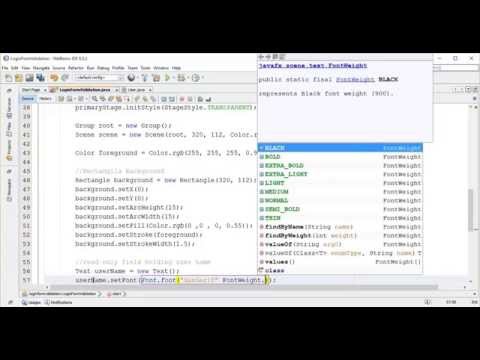 JavaFX 8 Tutorial 10 - Login Form Validation Example
