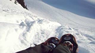 Snow Slide at Mt. Rainier