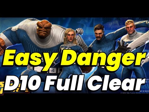 DANGER ROOM SECRETS! D10 FULL CLEAR EASY! PROF X BOSS GAMEPLAY! AUG 2025 | MARVEL Strike Force