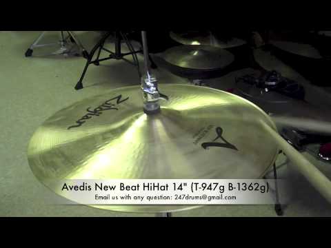 Avedis New Beat HiHat 14" (T-947g B-1362g) - 247drums SR (Sound Review) BWYH (Buy What You Hear)