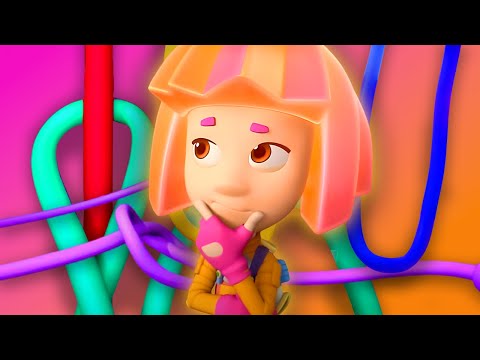 Tangled Wires! | The Fixies | Cartoon for kids - Kingdom Kids Zone, Little Learners - The Fixies