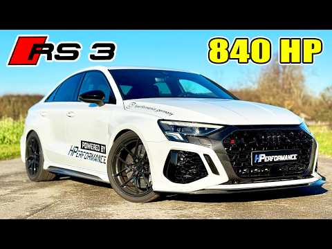 840HP Audi RS3 8Y // 200MPH - 320KMH REVIEW on AUTOBAHN