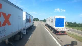 [4k] Going thru Road Construction on I-70 in Topeka , Kansas