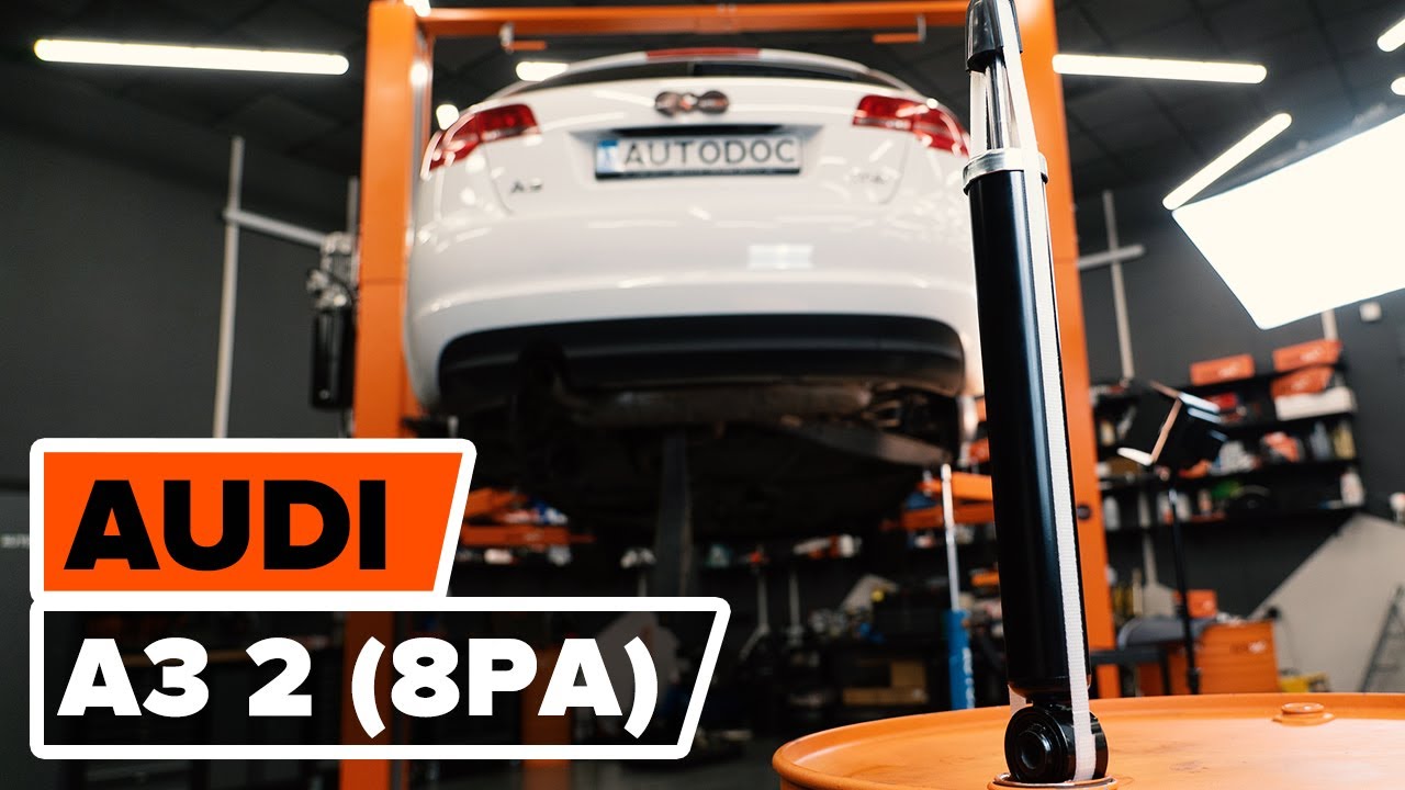 Kuidas vahetada Audi A3 8PA taga-amortisaatorite – õpetus
