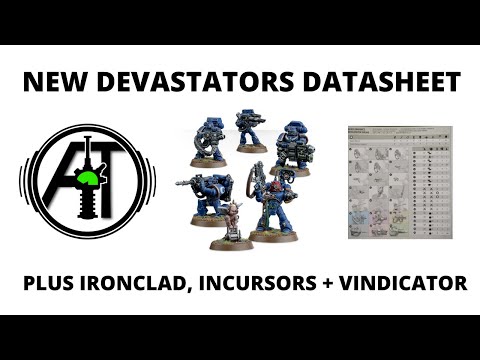 New Devastator Datasheet is Weird - and Round Up of Incursors, Ironclad + Vindicator Rules