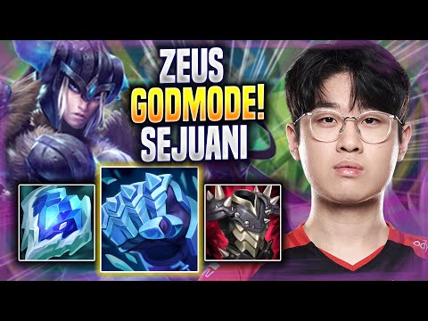 ZEUS LITERALLY GOD MODE WITH SEJUANI! - T1 Zeus Plays Sejuani TOP vs Vladimir! | Season 2022