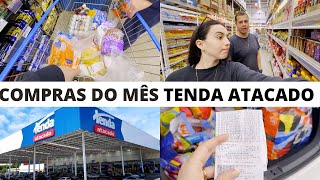 COMPRAS DO MÊS TENDA ATACADO:  Mostramos Preço De Tudo! Compras Do Mês De Novembro Tenda + Peg Pese