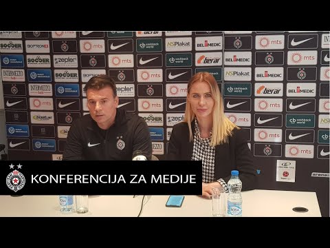Konferencija za medije pred utakmicu 1/4 finala Kupa Srbije FK Partizan - FK Voždovac