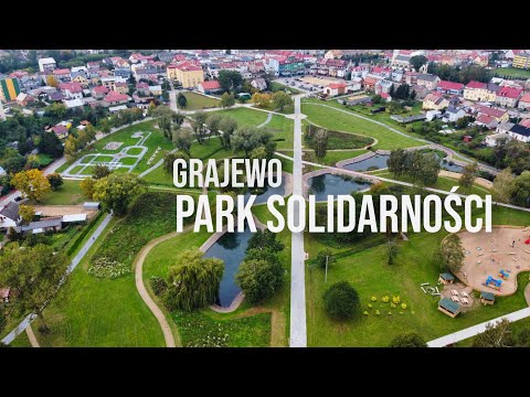 Grajewo: Park Solidarności, Kościół Trójcy Przenajświętszej, podlaskie