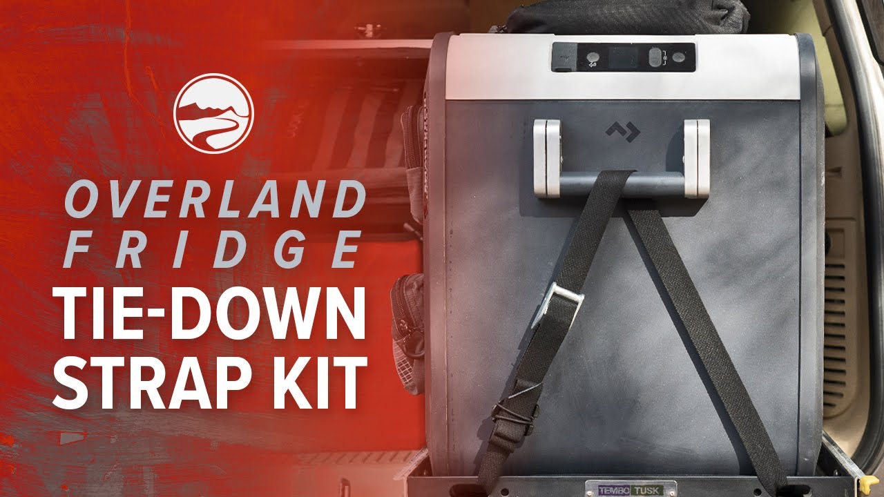 Watch video Overland Fridge Tie-Down Strap Kit Now Overland Fridge Tie-Down Strap Kit