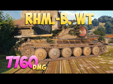 Rhm.-B. WT - 4 Kills 7.7K DMG - Verdammt! - World Of Tanks