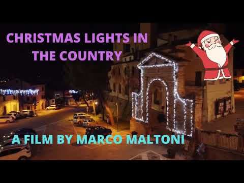 Christmas light in the country.. Mavic mini a Morro d'Alba