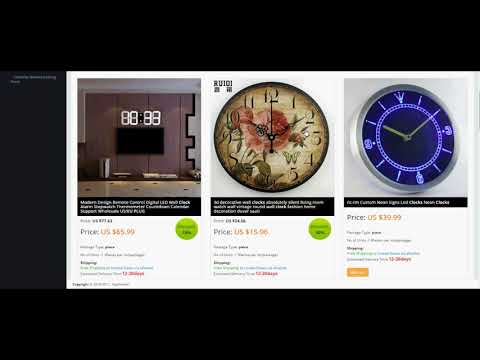 Search Import Products Aliexpress to Opencart