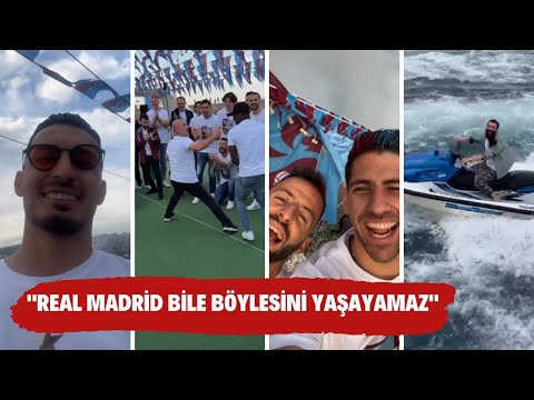 Trabzonsporlu futbolcuların kamerasından kutlamalar | "Real Madrid bile böylesini yaşayamaz"