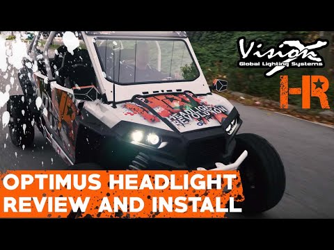 Vision X OPTIMUS LED Headlight Review and Install | Polaris RZR Install