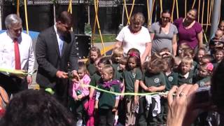 preview picture of video 'Sweeney Playground Ribbon Cutting'