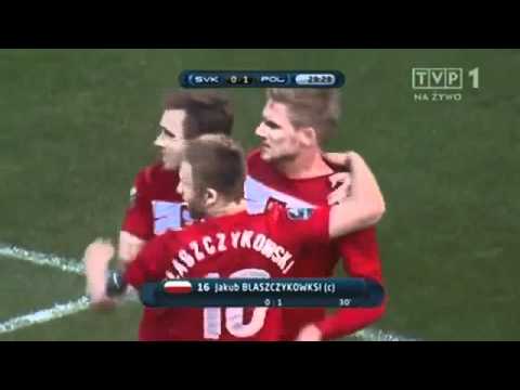 Polska - Słowacja  Gol Perquisa 1 - 0