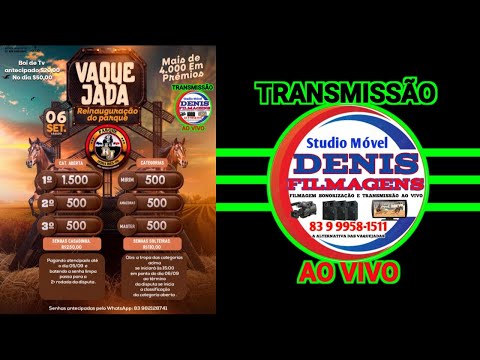 VAQUEJADA AO VIVO NO PARQUE RJ EM DONA INÉS - PB