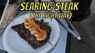 Perfect Steak EVERY TIME - THE RIGHT WAY to sear steak on a Gas Grill! Searing Steak