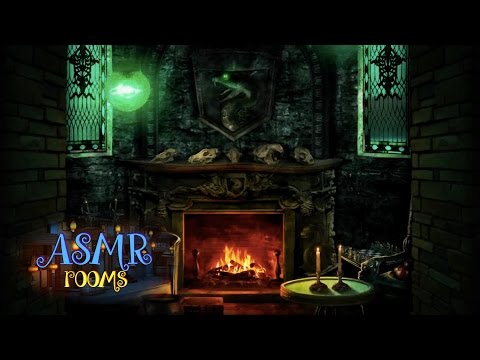 Harry Potter Inspired ASMR - Slytherin Common Room - POV HD Ambient Soundscape and Animation