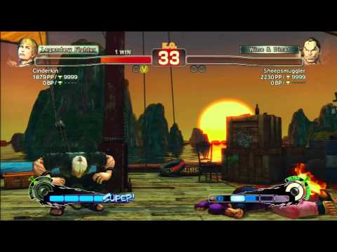 Cody Ultra Teleport Glitch Super Street Fighter 4 AE 2012