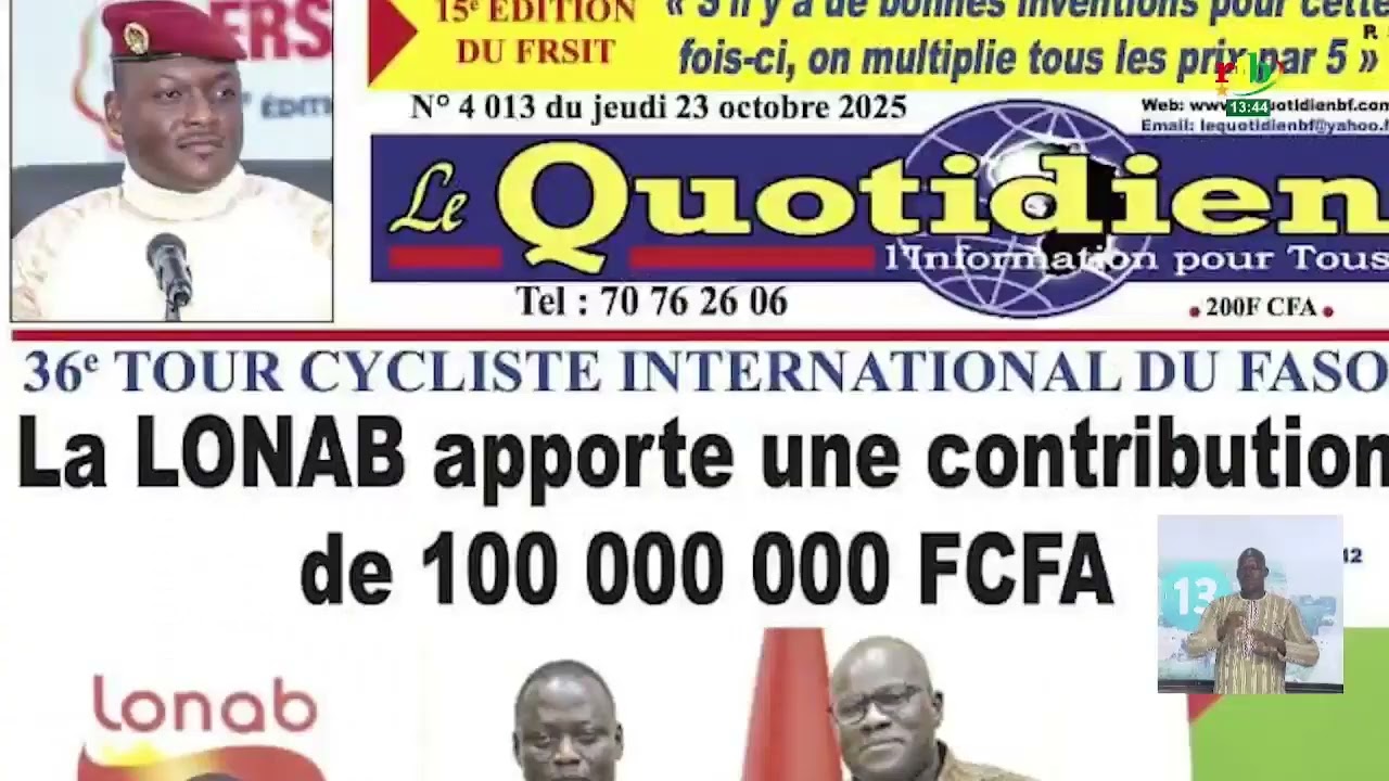 Revue de presse du 23 octobre 2025