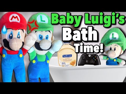 AMB – ¡La hora del baño del bebé Luigi!