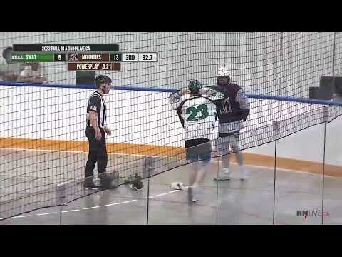 2023 RMLL Jr A Lacrosse Highlights - Cook vs Smith Fight, June 24